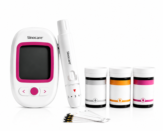 SINOCARE M101 3 IN 1 METER CHOLESTEROL, BLOOD GLUCOSE, LIPD PROFILE