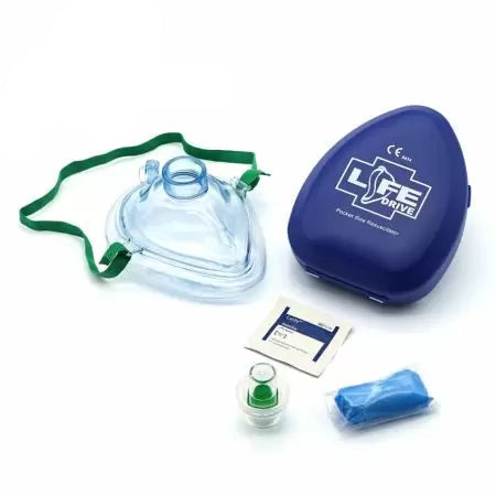 Adult CPR Pocket Mask in Hard Case