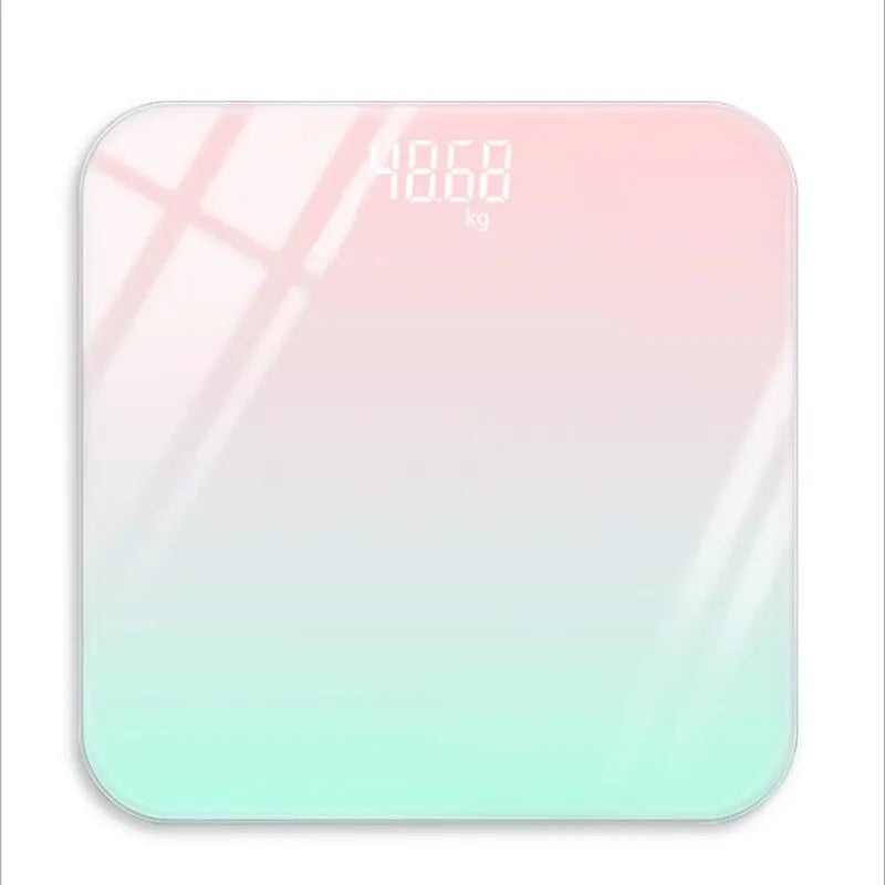 Gradient Color Smart LCD Glass Weight Scale - Stylish Digital Body Balance for Accurate Measurements