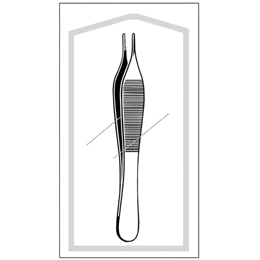 Dressing Forceps Econo Sterile Adson 4-3/4 Inch