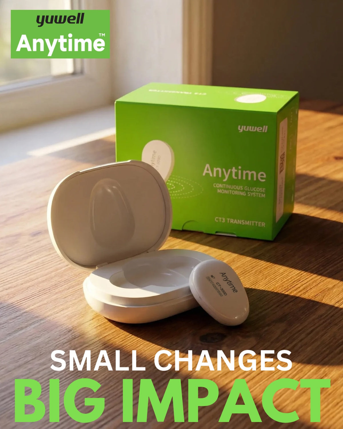 Yuwell Anytime Continuous Glucose Monitoring (CGM) System