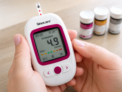 SINOCARE M101  3 IN 1 METER CHOLESTEROL, BLOOD GLUCOSE, LIPD PROFILE