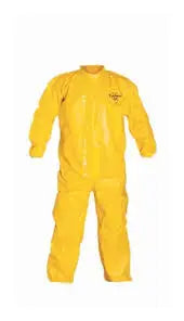 Chemical Resistant Coverall, CA02 Yellow Mein
