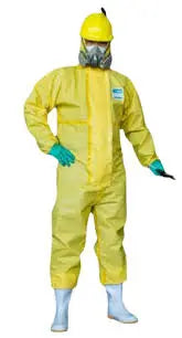 Chemical Resistant Coverall, CA02 Yellow Mein