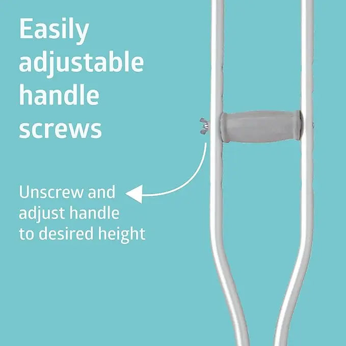 Lightweight Adjustable Crutches – Durable Aluminum Underarm Support