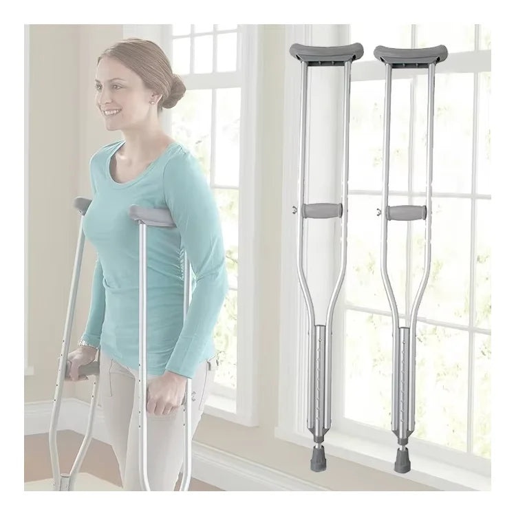Lightweight Adjustable Crutches – Durable Aluminum Underarm Support