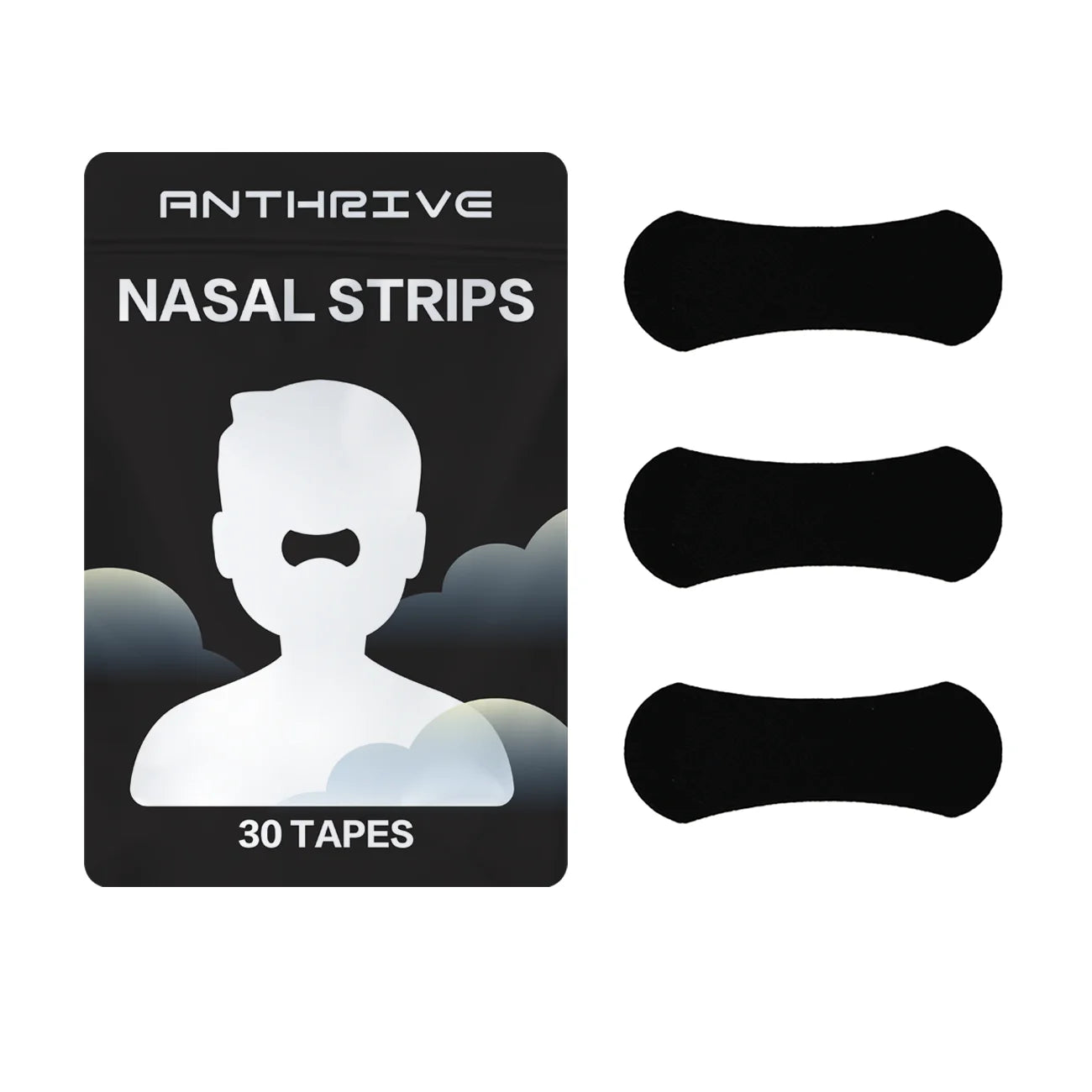 Anthrive Nasal Strips – 30 Pcs Sport Nose Tapes for Snoring, Congestion Relief & Better Sleep