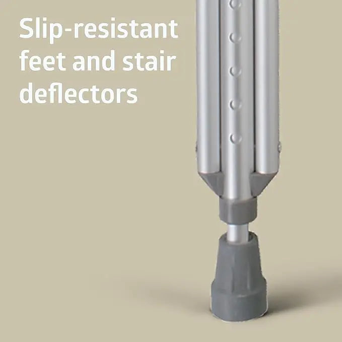 Lightweight Adjustable Crutches – Durable Aluminum Underarm Support