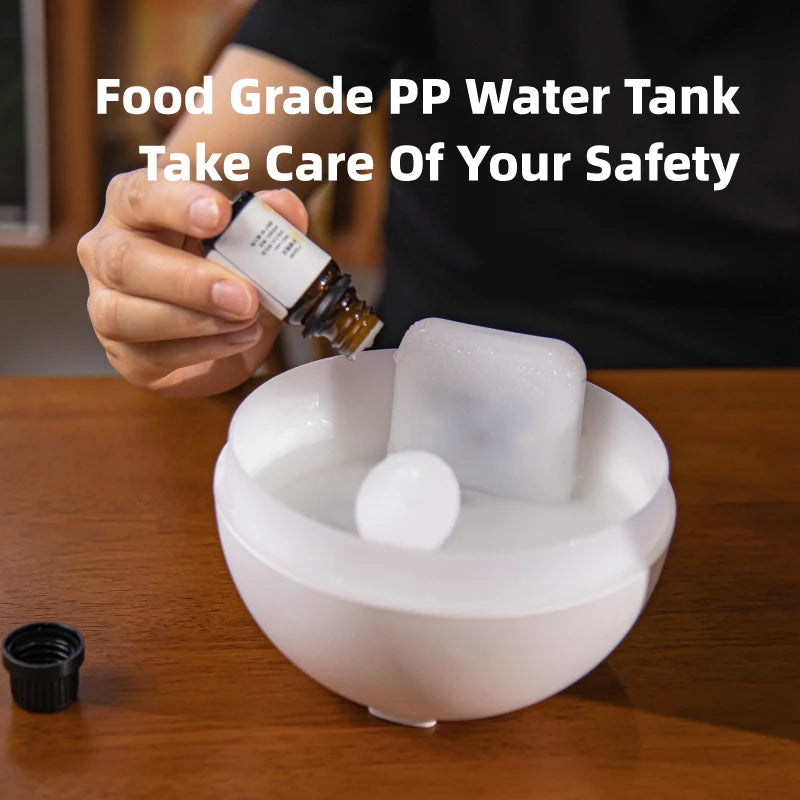 USB Powered 300ml Cool Mist Humidifier – Ultrasonic Aroma Diffuser for Home, Office & Travel