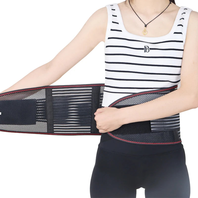 Breathable Waist Lumbar Lower Back Support Belt for Men Women Adult Back Brace