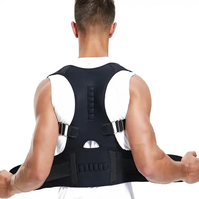 Back Straightener Posture Corrector – Adjustable Support Belt for Men & Women