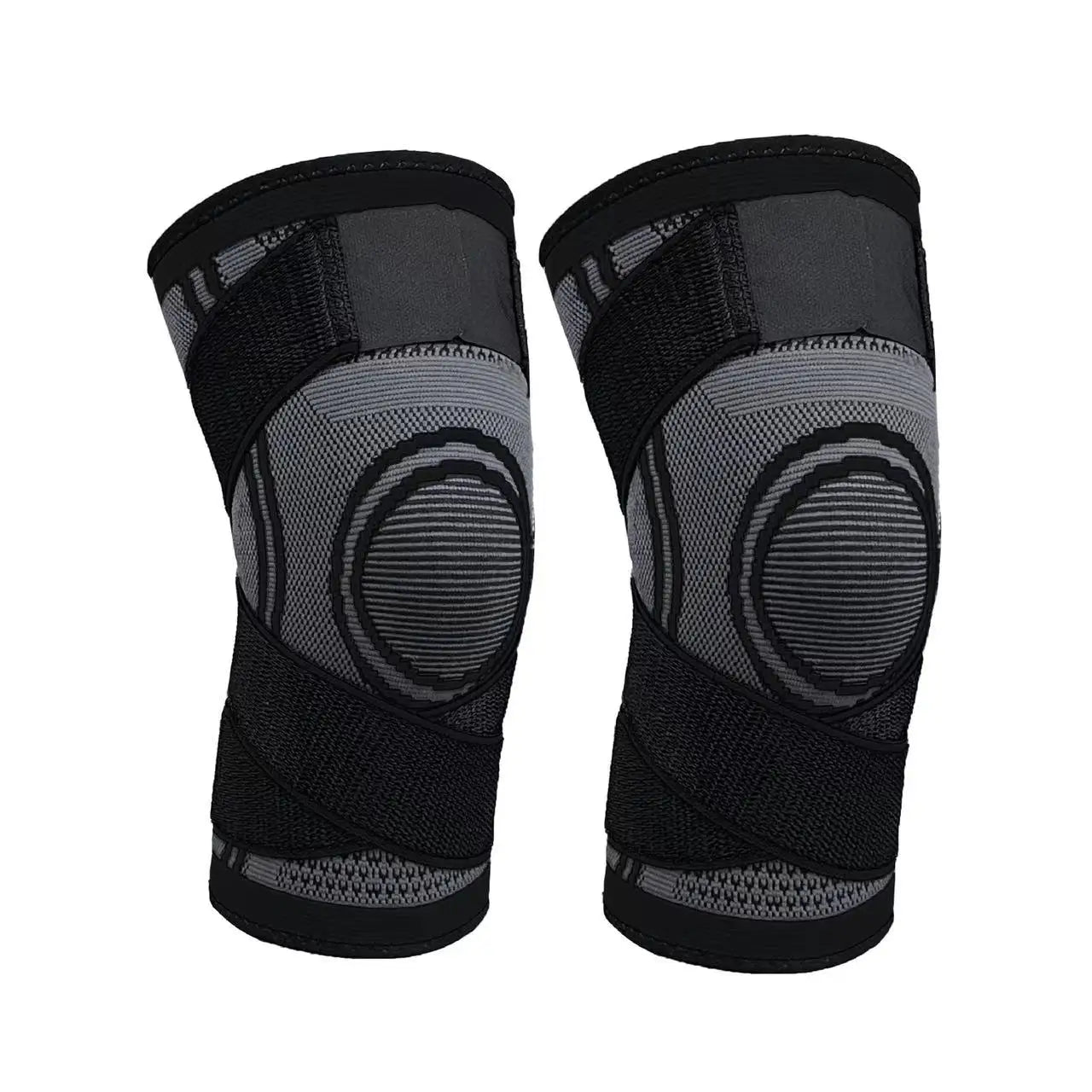 Premium Compression Sleeve with Straps – Support for Running, Gym & Arthritis Relief