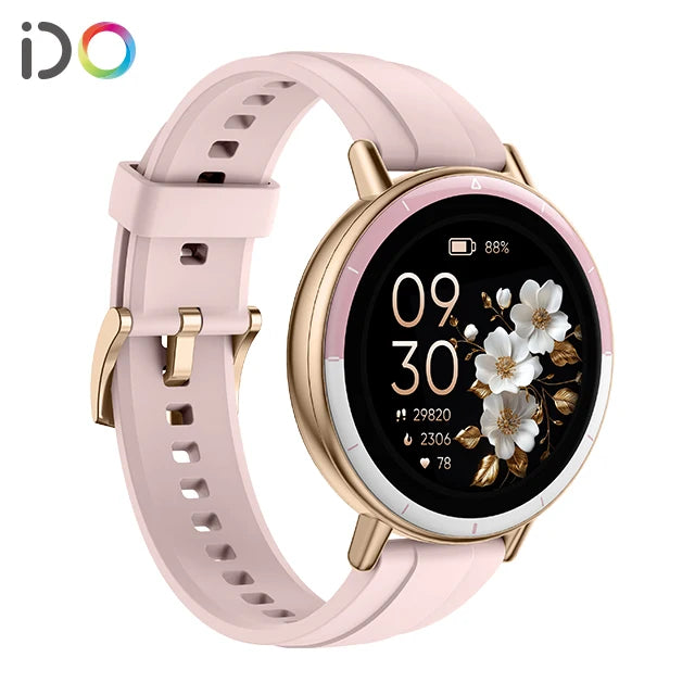 Stylish Women’s Fitness Watch – IP68 Waterproof Smart Tracker with BT Call & Health Features