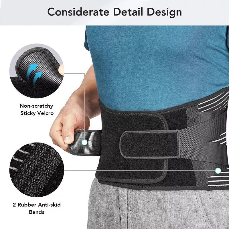 Adjustable Elastic Medical Breathable Waist Lumbar Lower Back Support Belt Adult Back Brace