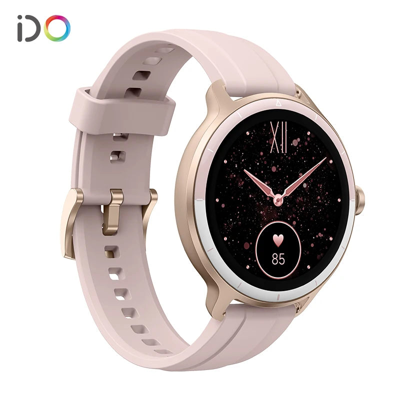 Stylish Women’s Fitness Watch – IP68 Waterproof Smart Tracker with BT Call & Health Features