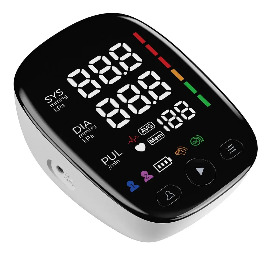 Digital Automatic Upper Arm Blood Pressure Monitor with Large Cuff Berflow Health