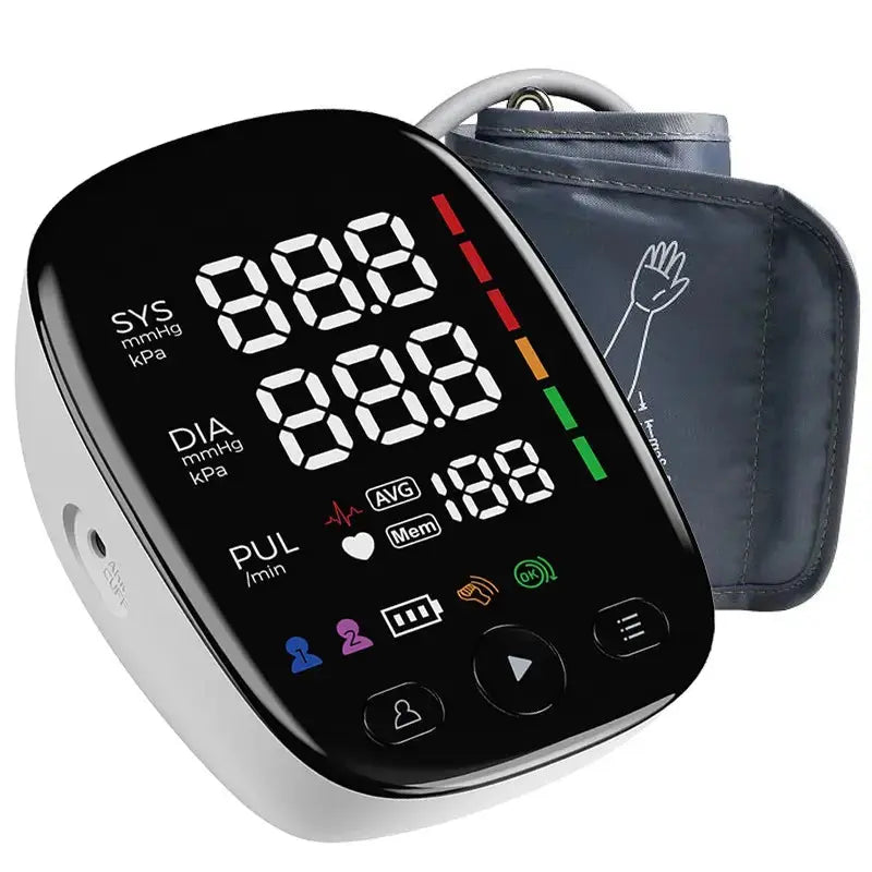 Digital Automatic Upper Arm Blood Pressure Monitor with Large Cuff Berflow Health