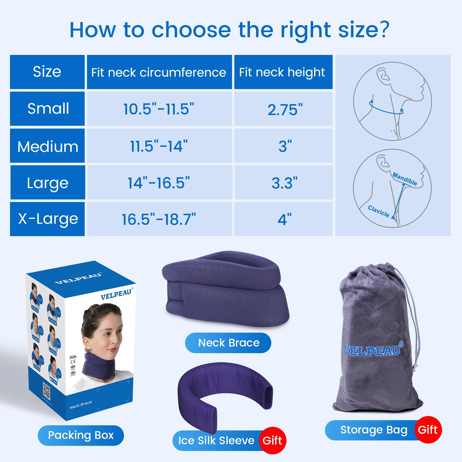 Ultimate Neck Brace Support for Pain Relief & Sleep Comfort