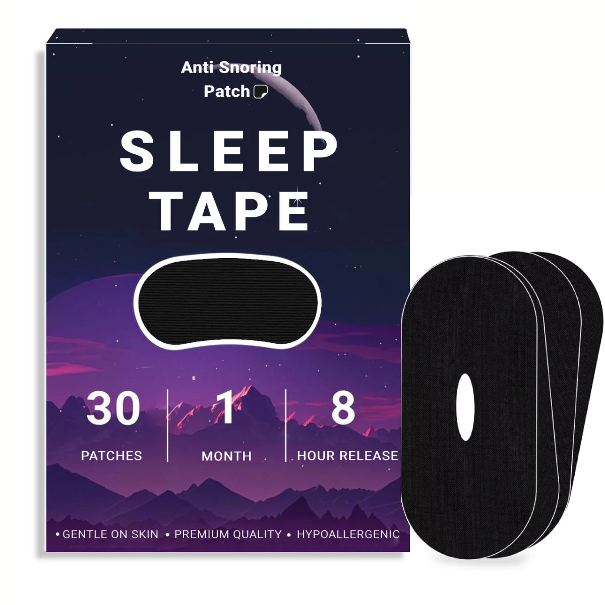 30Pcs Micropore Tape Mouth Tape for Pain Free Removal, Hypoallergenic, Latex Free Gentle on Skin Adhesive Tape