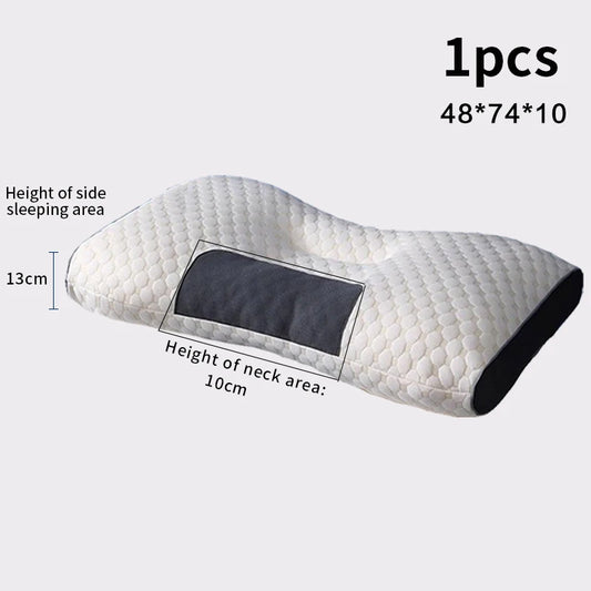 Neck Pain Relief Pillow – Orthopedic Cervical Support, Soybean Fiber Massage-Relief Design for Deep, Restorative Sleep