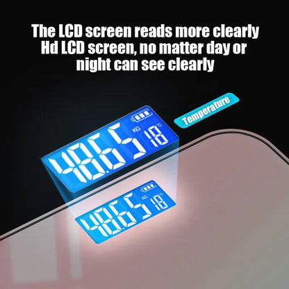 Gradient Color Smart LCD Glass Weight Scale - Stylish Digital Body Balance for Accurate Measurements