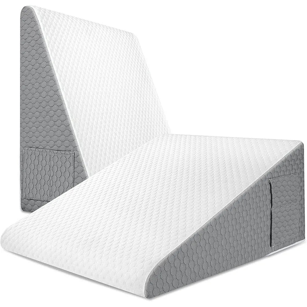 Bed Wedge Pillow for Acid Reflux & Post-Surgery — Air-Layer Foam Elevation