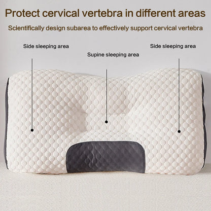 Neck Pain Relief Pillow – Orthopedic Cervical Support, Soybean Fiber Massage-Relief Design for Deep, Restorative Sleep