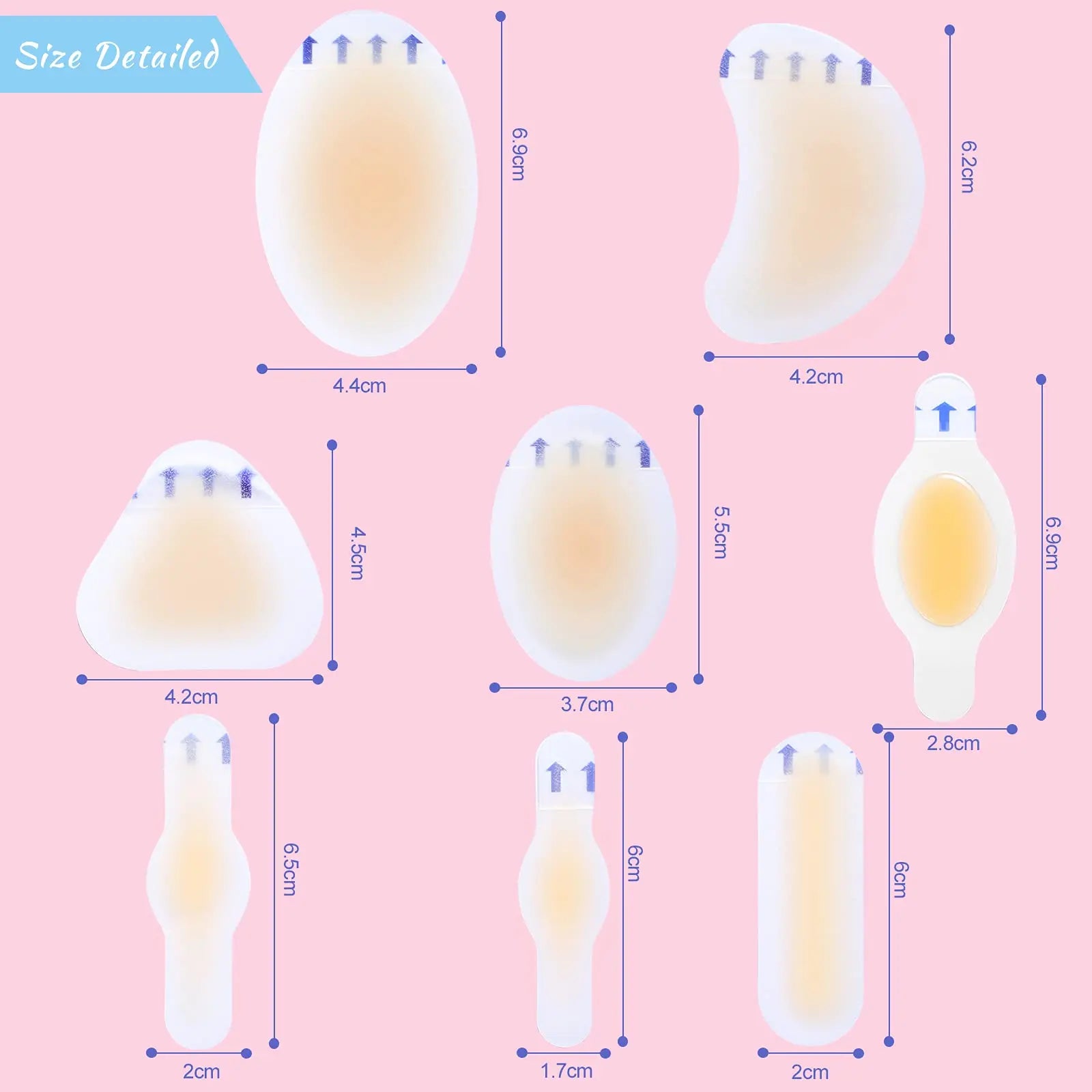 Waterproof Hydrocolloid Blister Pads – Foot, Toe & Heel Protection Bandages