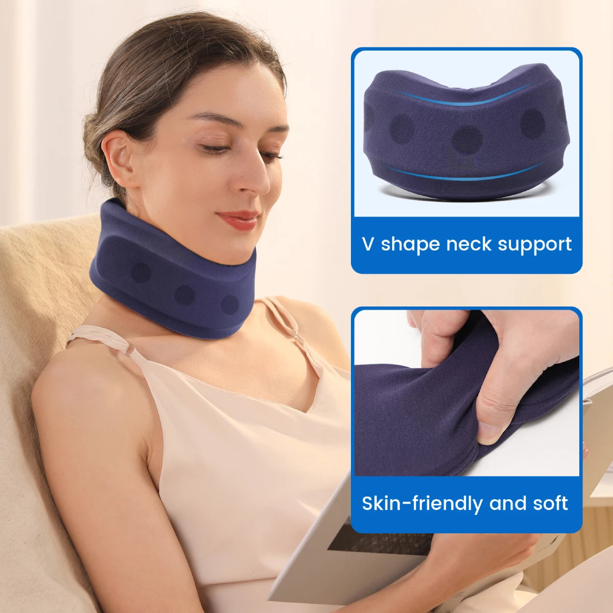 Ultimate Neck Brace Support for Pain Relief & Sleep Comfort