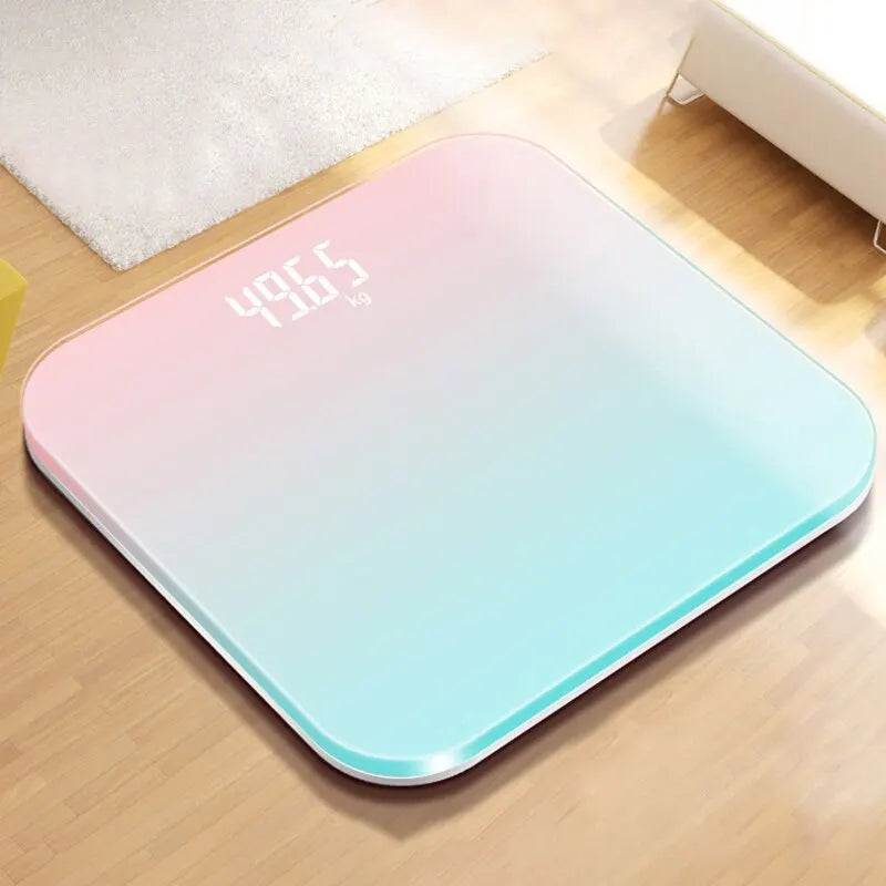 Gradient Color Smart LCD Glass Weight Scale - Stylish Digital Body Balance for Accurate Measurements