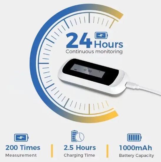 Wearable 24-hour Ambulatory Blood Pressure Monitor WBP-02A Mein Shop