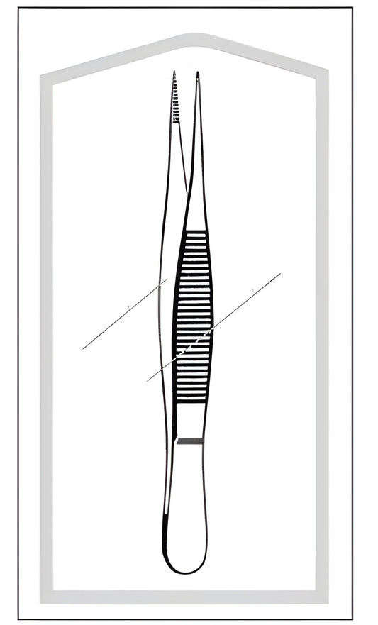 Splinter Forceps Econo Sterile 3-1/2 Inch