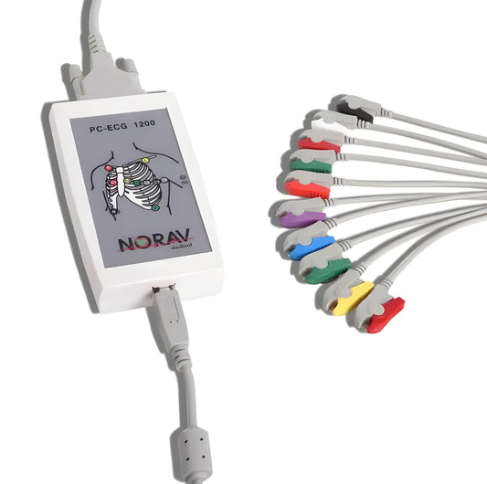 1200M Resting ECG Machine with LCD and Data Storage