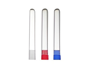 Transparent Plastic Test Tube with Stopper 12x75mm