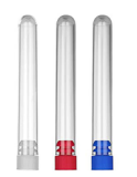 Transparent Plastic Test Tubes with Stopper